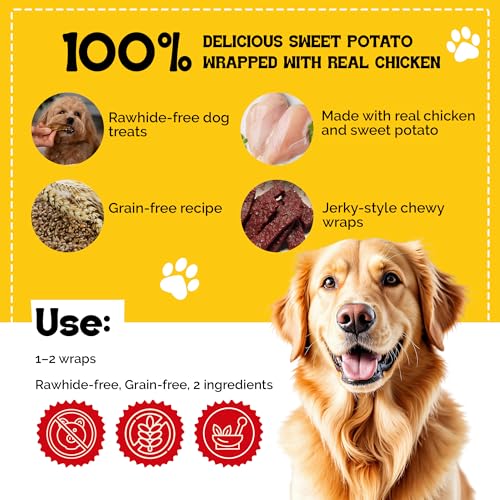 Dog Treats Sweet Potato Chews 40 oz Resealable Bag (2.5 Pound (Pack of 1))