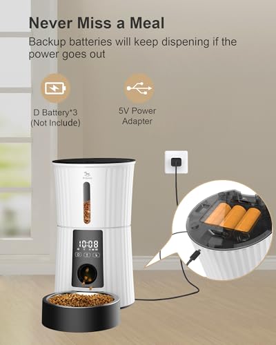 WiFi Automatic Cat Feeder (White)