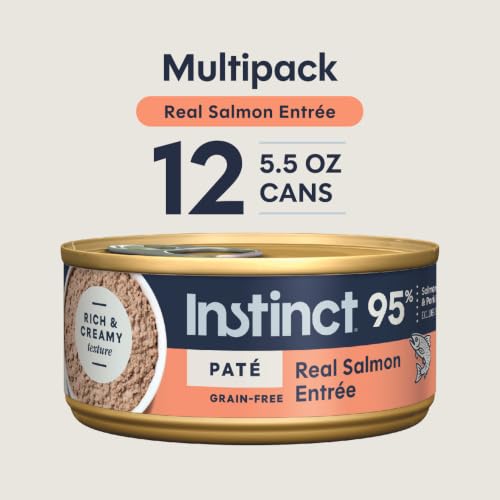 Original Grain Free Real Salmon Recipe Natural Wet Canned Cat Food by Nature's Variety (5.5 Ounce (Pack of 12))