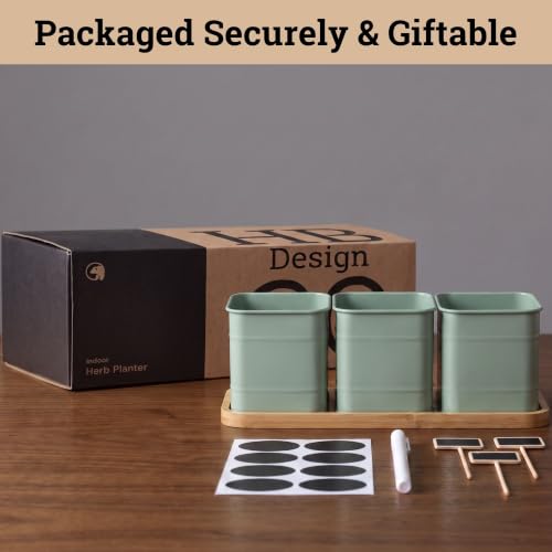 Herb Planter Indoor (Sage Green)