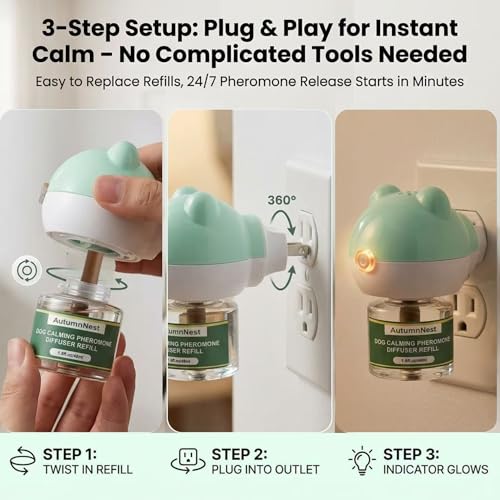 Dog Pheromone Diffuser Kit (6 packs - Bear Diffuser)