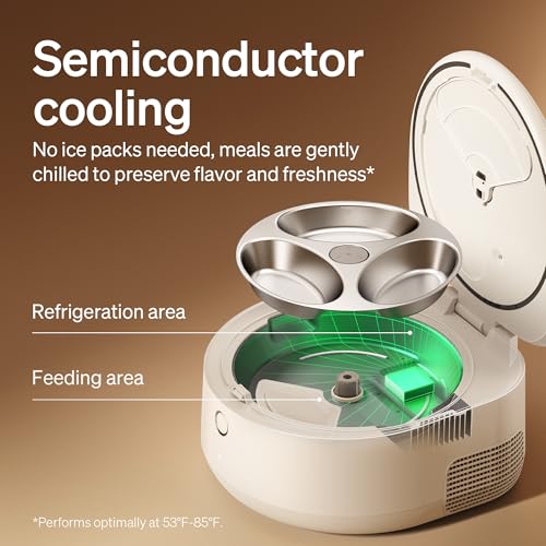Automatic Wet Cat Feeder with Refrigeration 2026 New Verision (White / Feeder)