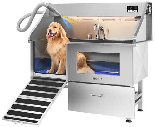 Dog Washing Station with Dryer (61")