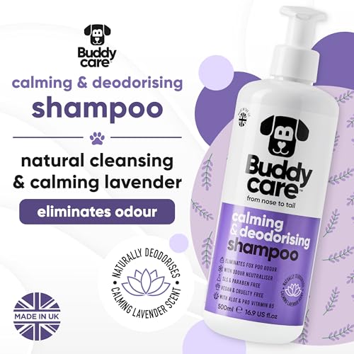 Calming & Deodorising Dog Shampoo by Buddycare (50.72oz)