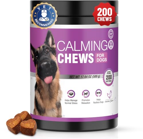 Calming Chews for Dogs 200pc Dog Calming Treat and Bites with Melatonin (200 pcs)
