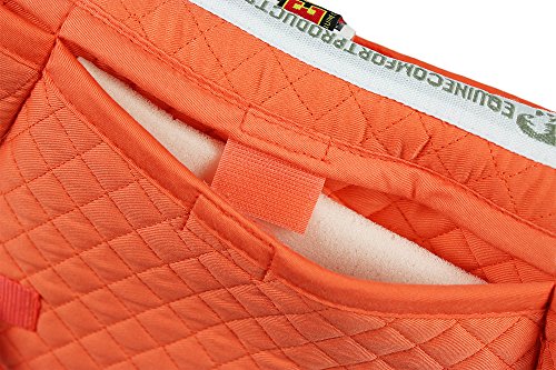 Adjustable Shock Absorbing Memory Foam Half Saddle Pad (Fusion Coral)