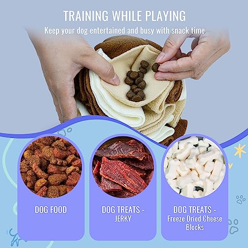 Pet Snuffle Ball (Milk tea brown / 15cm)
