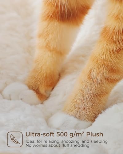 Modern Cat Tree for Large Cats (40" / Cloud White)