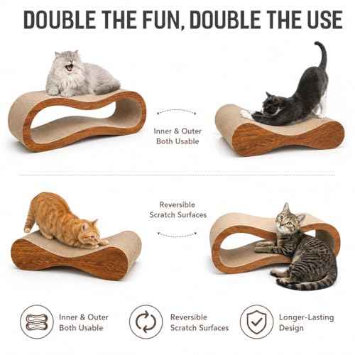 2 In1 Cardboard Cat Scratcher (2 IN 1 L-Wood Pro)