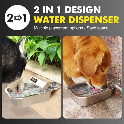 Automatic Water Dispenser for Dogs (A Silver / 3L)