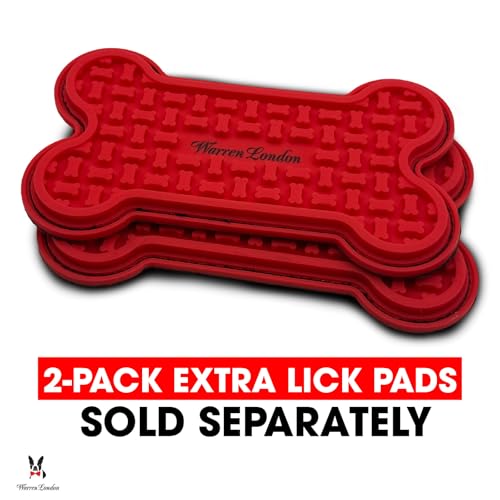 Distract-A-Hat ™ by Warren London - Dog Grooming Distraction Lick Hat for Nail Clipping and Grooming – Adjustable Fit with Adhesive Dog Lick Pad, Spreader & Cleaning Brush Included (One Size Fits All - Hat Only)