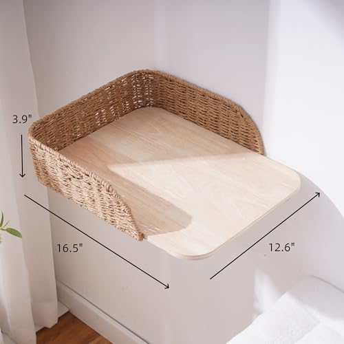 2 Pack Wooden Cat Wall Bed with 3 Steps (G)