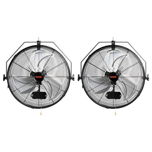 18 Inch Wall Mount Fan (18 Inch 2 Pack / Waterproof)