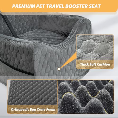 Dog Car Seat for Small (Gray / Medium)