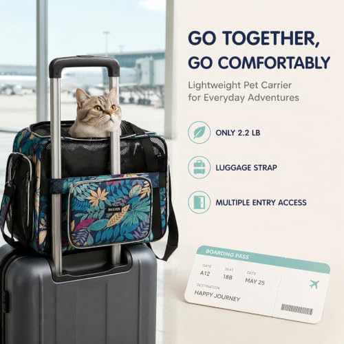 Pet Travel Carrier for Small Medium Cats & Dogs (Hawaii)
