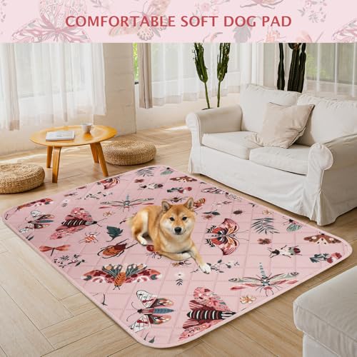 Washable Pee Pads for Dogs (Pink / 48x36 inch - 2pcs)