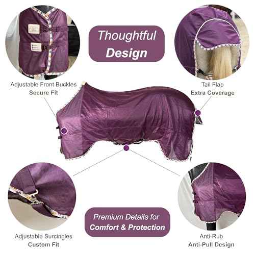 Breathable and UV Protective Tear (Dark Purple / 75 in)