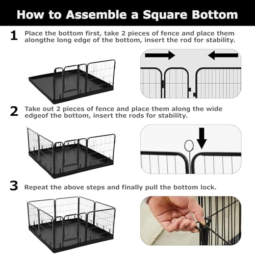 Square Playpen Bottom Pad for 24'' Width 8 Panel Pen (8-Panels 24.0"W)