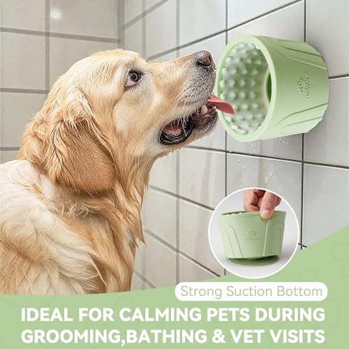 Dog Slow Feeder Lick Bowl (M-L / Green)