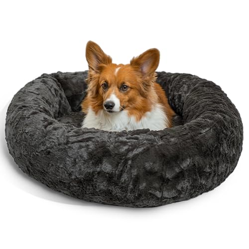 Original Calming Donut Dog Bed (Mink Lux / Medium)