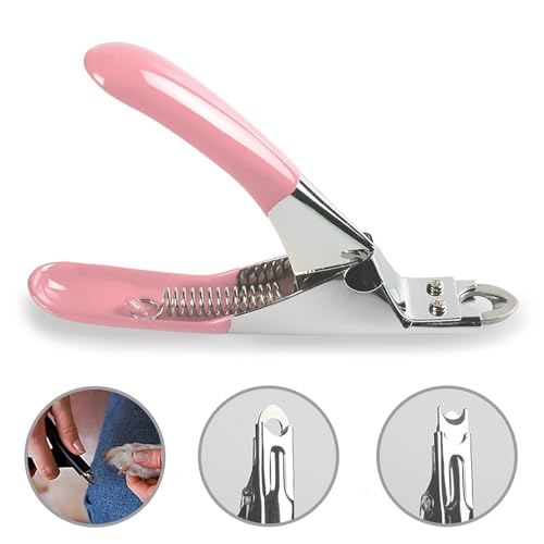 Dog Cat Pets Nail Clippers (Pink)