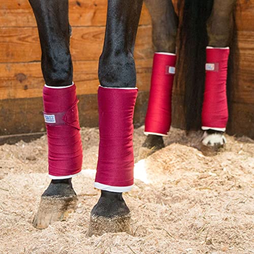 Standing Wraps for Horses (Burgundy)