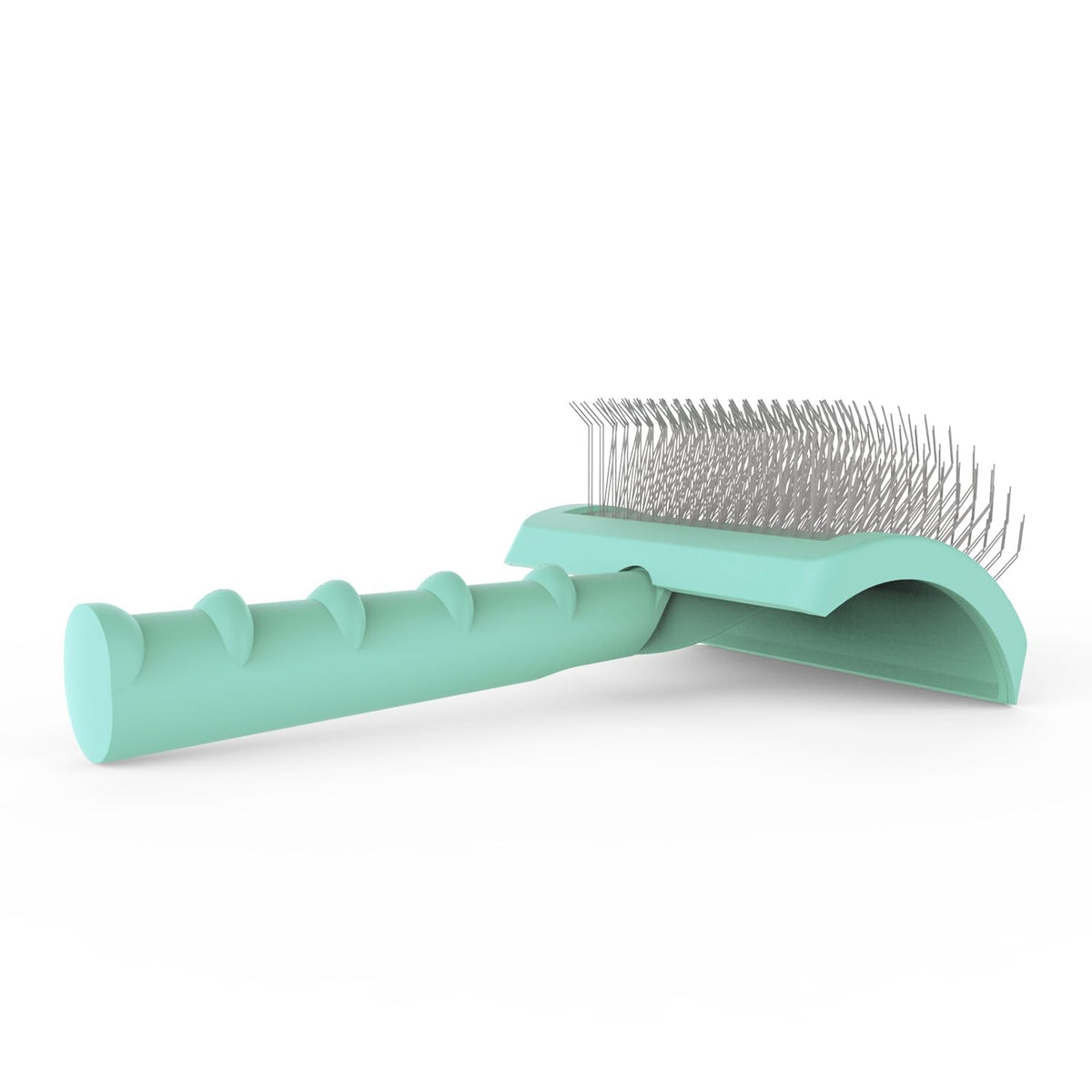 Dog Slicker Bursh for Goldendoodles Toy Poodles Fluff Shedding (green)
