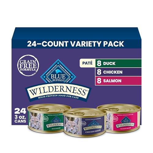 Wilderness Variety Pack Adult Paté Wet Cat Food (3 Ounces (Pack of 24))