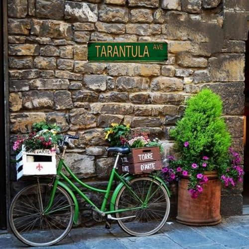 Vintage Metal Tin Sign TARANTULA AVE 4''x16'' inch (sign6)