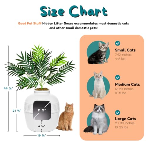 Original Hidden Litter Box Planter (White Birch)