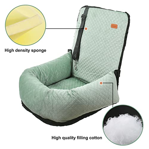 Dog Car Seat for Small Medium Dogs Pet Up to 40 lbs Green (Medium / Green)