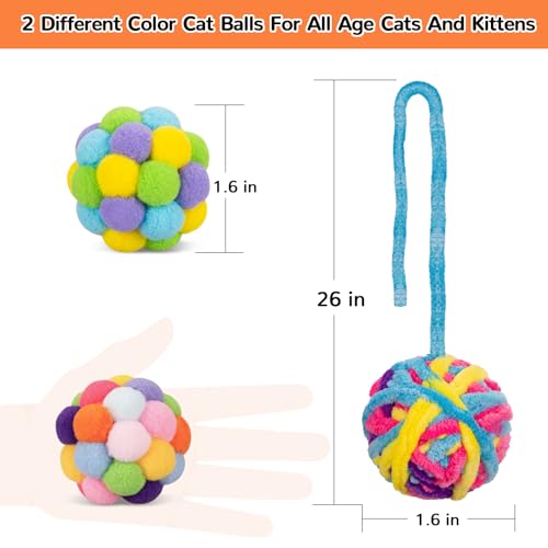 Cat Toys Balls with Bells Inside (1.6 Inches)