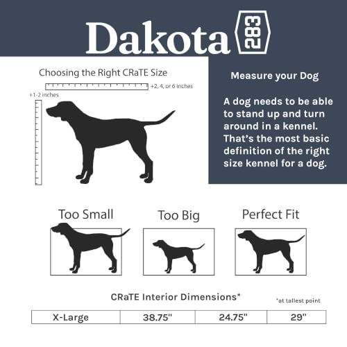 Dakota 283 Canine Rough and Tough Economy Dog Crate (X-Large / Coyote Granite)
