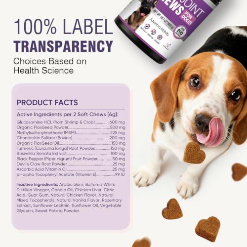 Joint Supplement for Dogs 200 ct (2 g/capsule 200pcs)