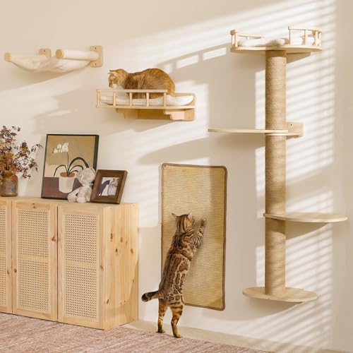 Cat Wall Shelves (Beige-2)