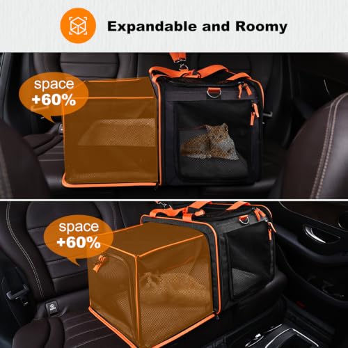 20x14x14 Expandable Large car Carrier for 1 Large (black)