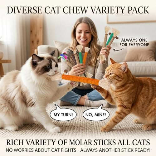 12 Pack Silvervine Cat Chew Sticks (12Pack)