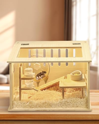 Small Wooden Hamster Cage for Dwarf Hamsters