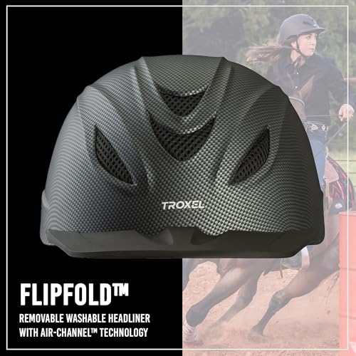 Intrepid Saddle Horse Riding Helmet (Large / Carbon)