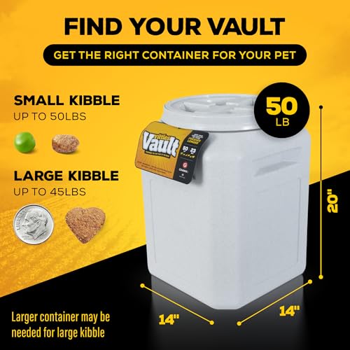 Vittles Vault Airtight Pet Food Storage Container + Scoop (50 Pounds)