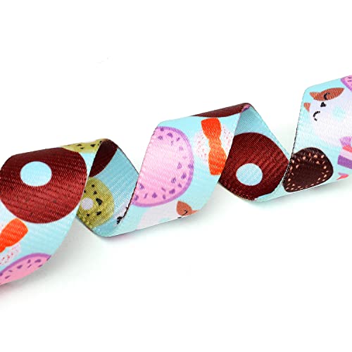 Adjustable Dog Collar (Medium / Blue Cookie)