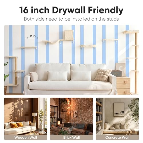 Cat Wall Shelves (Beige)