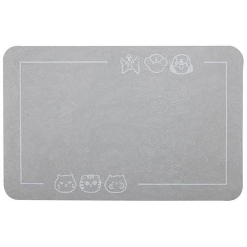 Pet Food Mat Non (Gray / 24"L x 16.9"W)
