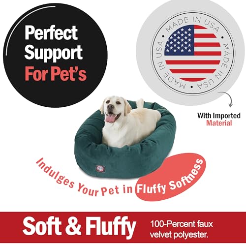 Micro Velvet Dog Bed (Marine)