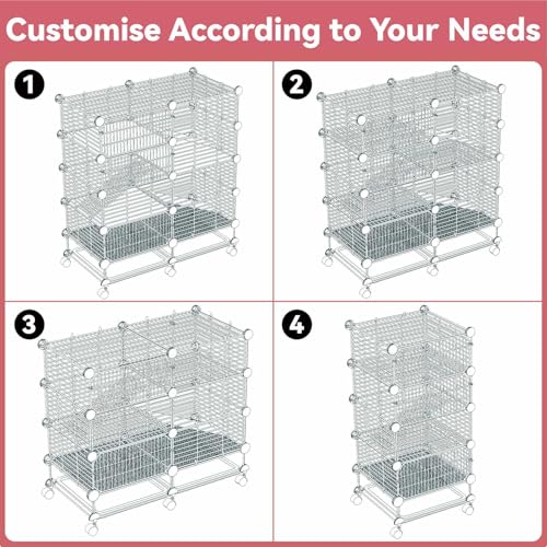 4 Tier Guinea Pig Cages Indoor (28.7"L x 14.6"W x 34.2"H)