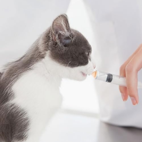 Pet Feeding Bottle Set (1 Bottle+3 Nipples+2 Syringes + 1 measuring cup)