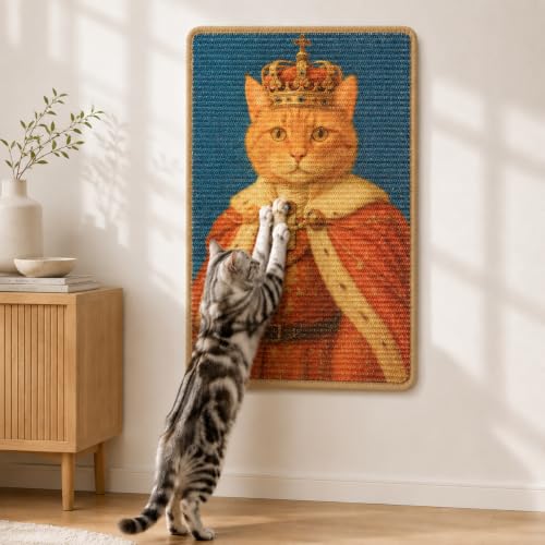Art Sisal Cat Scratcher Mat (Elegant Cat)