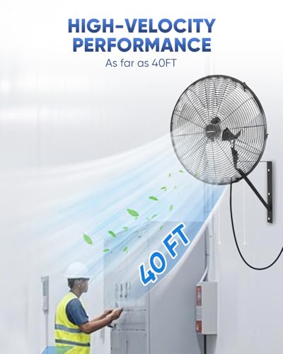 20 Inch Industrial Oscillating Wall Mount Fan 5500CFM (20 Inch)