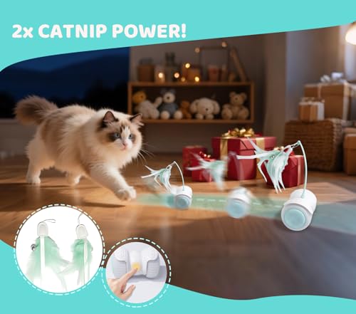Remote Control Cat Toy with Auto Mode