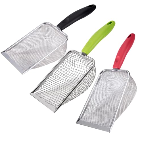 3PCS Cat Litter Scoop (3 / Black-Green-Red)